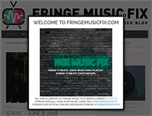 Tablet Screenshot of fringemusicfix.com